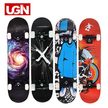 Load image into Gallery viewer, UGIN Freestyle Printing Street 19cm Long Skate Board Complete Graffiti Style