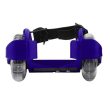 Load image into Gallery viewer, Blue/Black Flashing Roller Skating Shoes